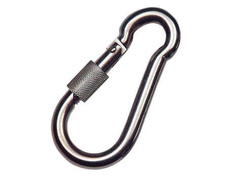 Mosqueton Bombero Inoxidable Con Seguro 60x6 Uso domestico WOLFPACK