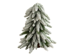 Rbol De Navidad De 15.7 Pulgadas, Centro Árbol Verde Nieve