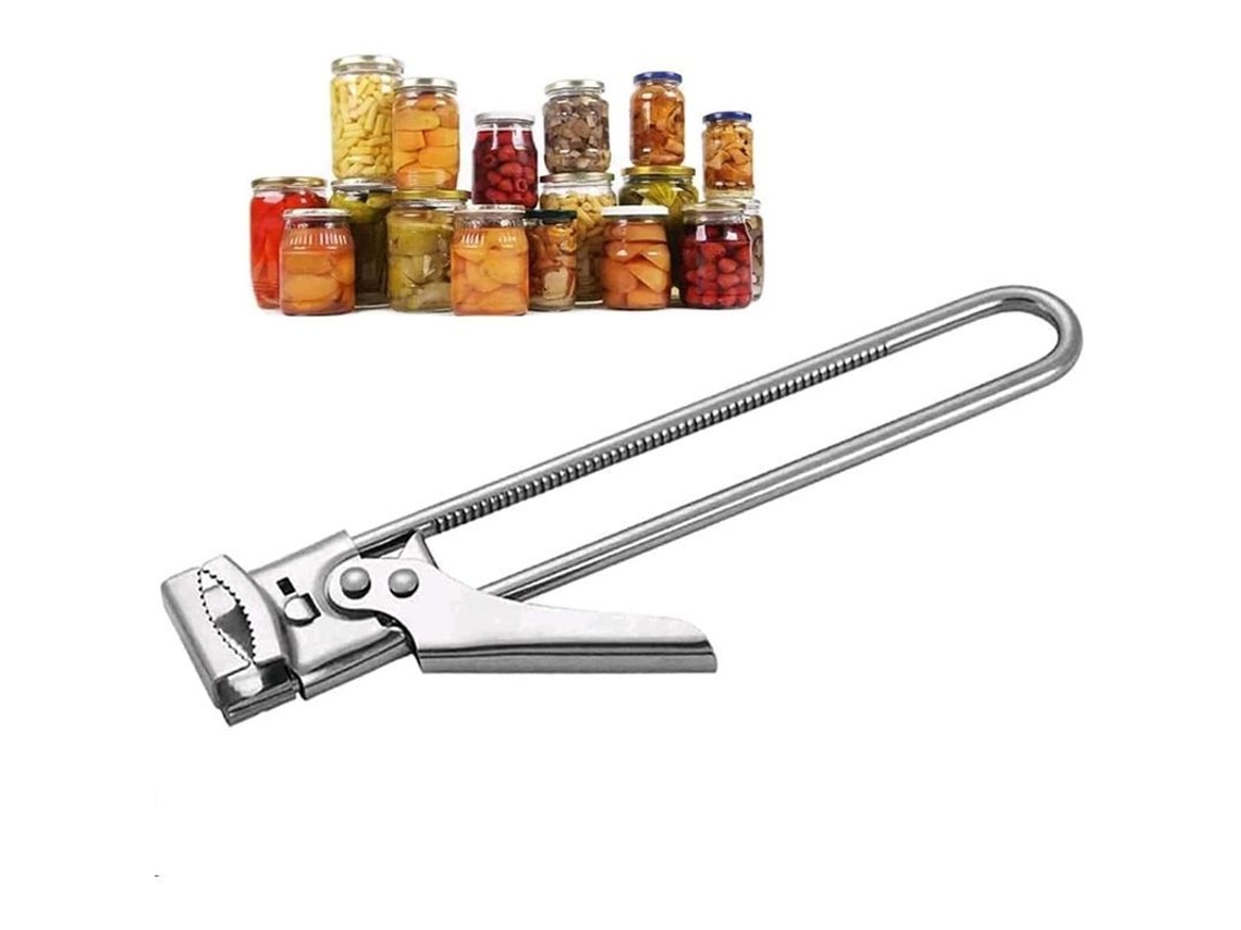 Abrebotellas manual ajustable Rebe de acero inoxidable para tapones de botellas.