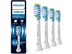 Philips Hx9044/87 C3 - Pack de 4 cabezales de cepillo de dientes blancos