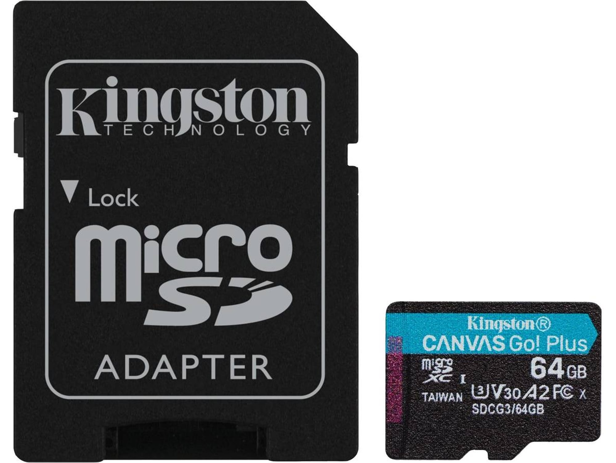 Tarjeta de Memória MicroSD KINGSTON Canvas Go Plus (64 GB - 170 MB/s)