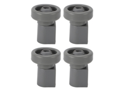 4 Ruedas Para Estante Inferior De Lavavajillas Pp Para Aeg Favorit Privileg Zanussi 23x30mm