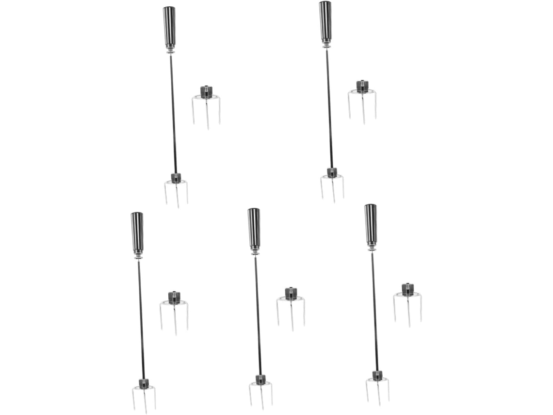 5 Ensembles Broche À Barbacoa Accessoires De Gril Fourchettes Poulet Rotatives Cocina Grillées ...