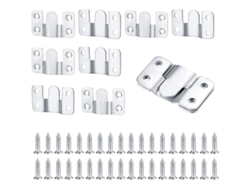 10 Soportes De Pared De Acero Inoxidable, Conector Para Muebles, Herrajes De Suspensión, Montaje Empotrado Oculto, Alta Resistencia.