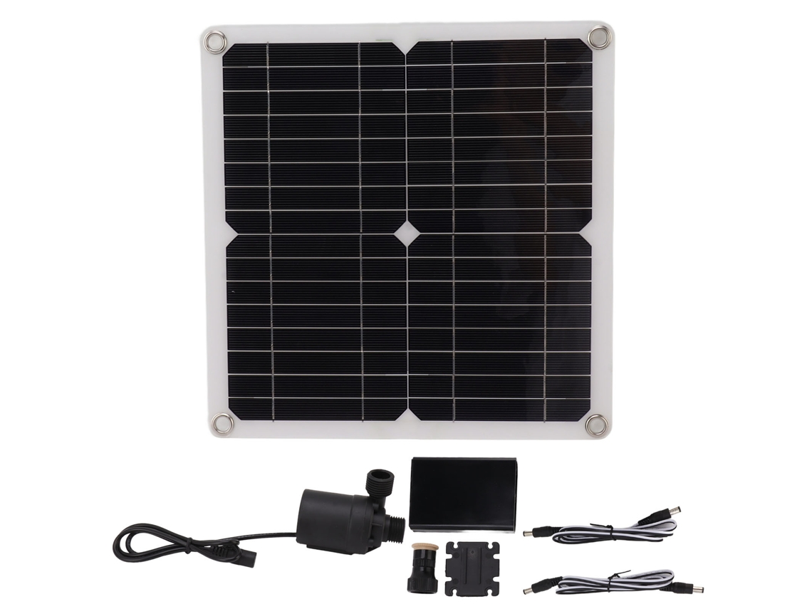 Kit De Bomba De Agua Solar De 100 W Con Panel Solar, Batería Y Control Inteligente Para Riego Y Fuentes.