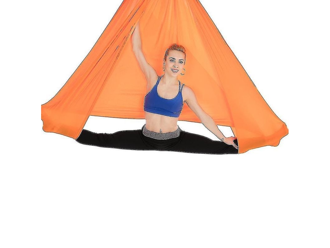 Esterilla de yoga aérea antigravedad 2026, fabricada en nailon resistente y duradero, ideal para Pilates, inversiones y alivio del dolor de espalda.