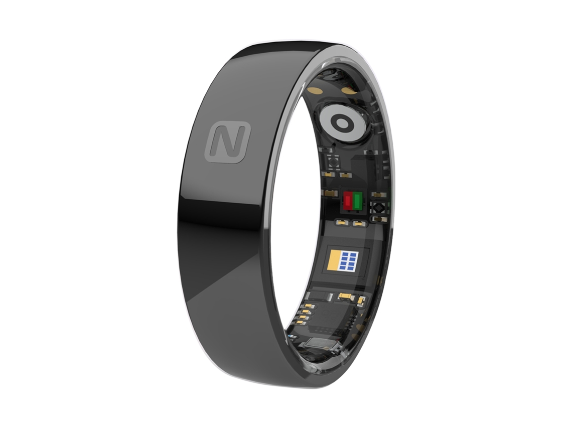 Anillo Inteligente Con Nfc, Control De Acceso, Frecuencia Cardíaca, Presión Arterial, Oxígeno, Sueño, Resistente Al Agua (Negro, 7#) EIFSON
