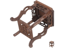 Soporte de madera para flores con forma de pollo 13 17 5 Diseño chino Macetas hechas a mano para plantas de interior Jarrón con alas X Cm GOKOCO