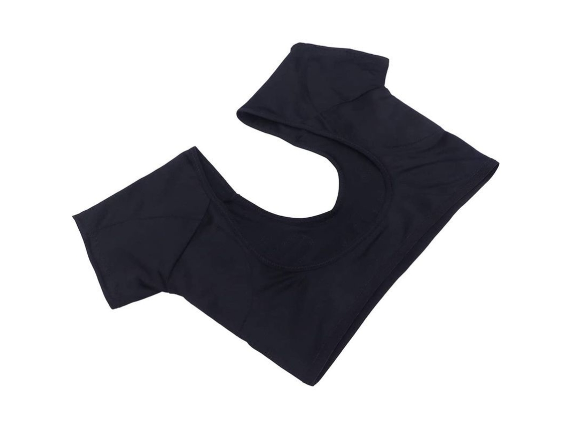 Chaleco absorbente de sudor lavable para axilas 2026dn, camiseta transpirable de secado rápido, unisex, negro, talla grande.