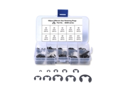 Anillos Y Clips De Retención De Metal Duraderos, 160 Piezas En Una Caja Compartimentada.