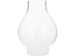 Tapa redonda vintage de cristal transparente resistente al viento para chimenea, ideal para proteger lámparas de aceite. SFUSHOS
