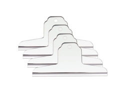 2026rebe-4 Clips Grandes Extra, Clips De Papel De Acero Inoxidable Plateado, Suministros De Oficina Y Escuela