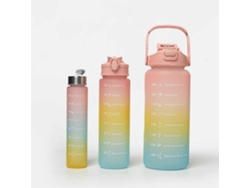 Botella De Agua Deportiva De Gran Capacidad 3 Unidades/conjunto Para Niños Y Niñas Rosewell