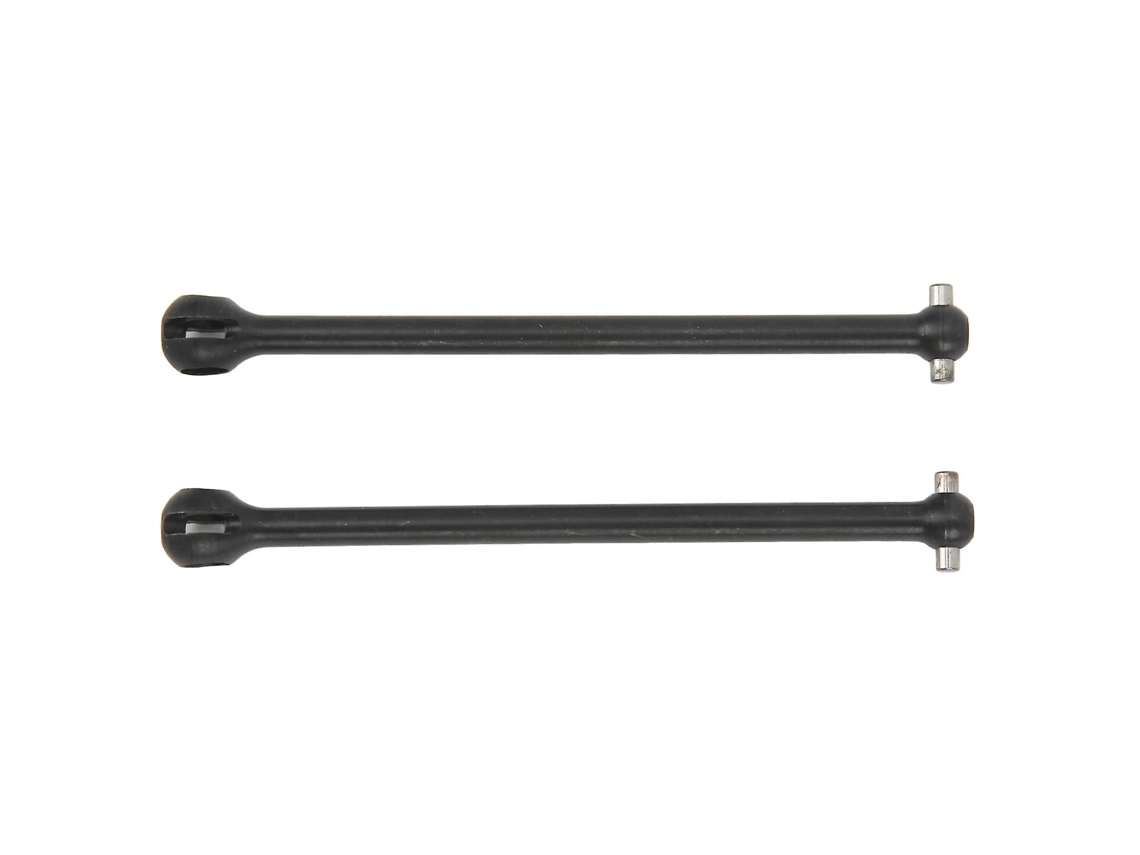 Eje de transmisión de acero Qukaim RC para coches Arrma 1/7 y 1/8 (2 unidades, CVD delantero y trasero, Blackvayotoy)