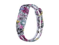 Pulsera De Reemplazo Para Brazalete Inteligente Con Diseño Hueco Y Patrón De Flores Coloridas