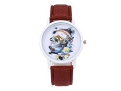 Relojes De Moda Zhoulianfa Para Hombre Y Mujer Dial Redondo Cuarzo Casual Café