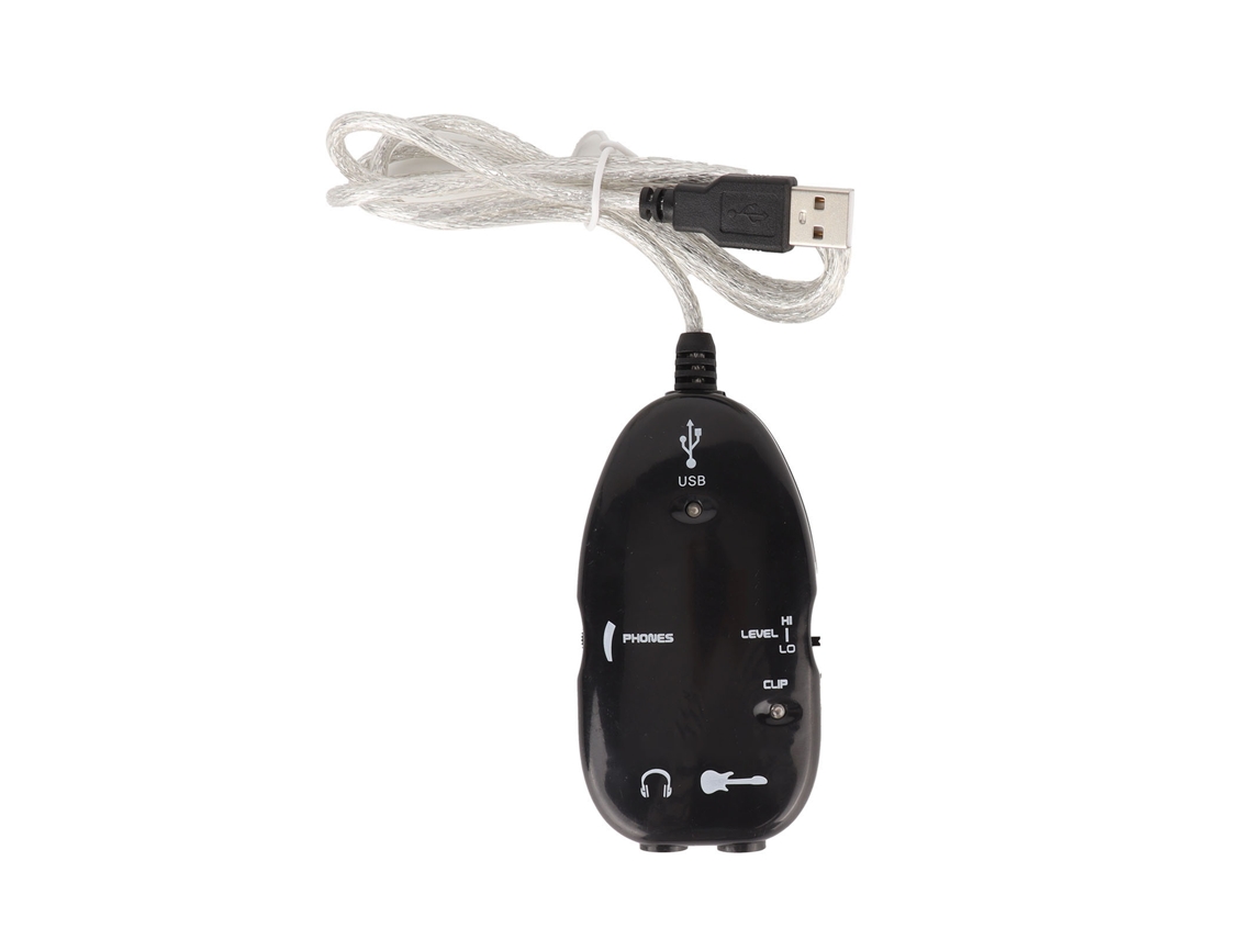 Cabo Usb Guitar Link Adaptador De Áudio Para Gravador Mp3 Wav Aiff Compatível Com Laptop E Computador