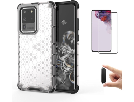Kit Carcasa, Protector Y Soporte Samsung S20 Ultra Flexguard Rumble