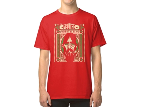 Camiseta ROCKINSTONE Fourfe The Felice Amerocan Tour 2019 Algodón para Hombre (3XL - Rojo)