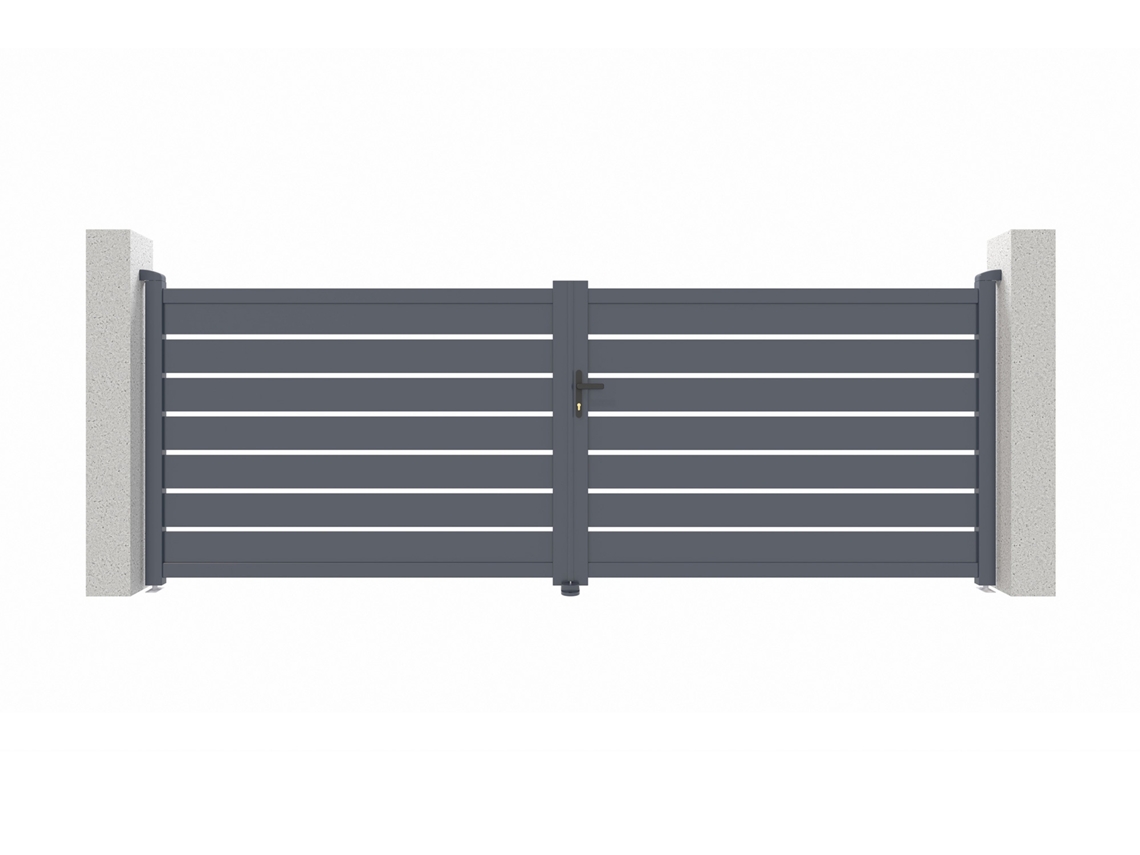 Puerta batiente de aluminio 4m VOGEL H.140cm