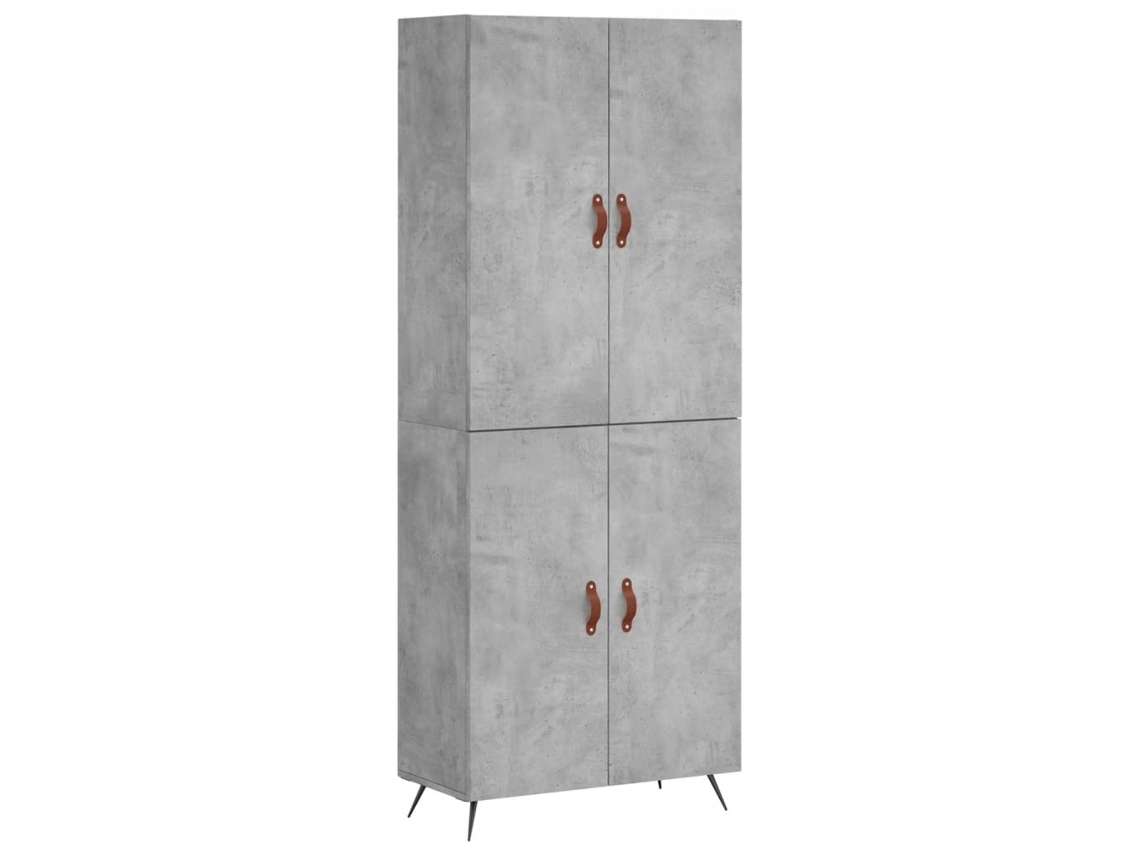 Mueble alto en derivados de madera gris cemento MAISON EXCLUSIVE (69,5x34x180 cm)