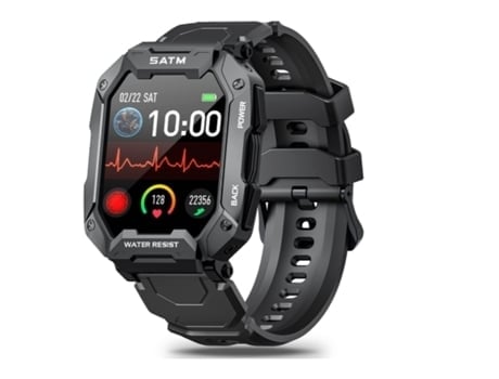 Reloj Inteligente para Hombres Smartwatch para Teléfonos Android y Compatible con Iphone Fitness Tracker 5Atm con Tasa de Presión Arterial AUJEZON