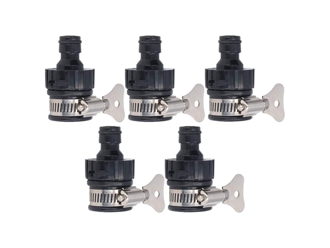 Adaptador Universal Para Grifo, 5 Piezas, 14-24 Mm, Para Jardinería, Cocina Y Mangueras Sin Fugas.