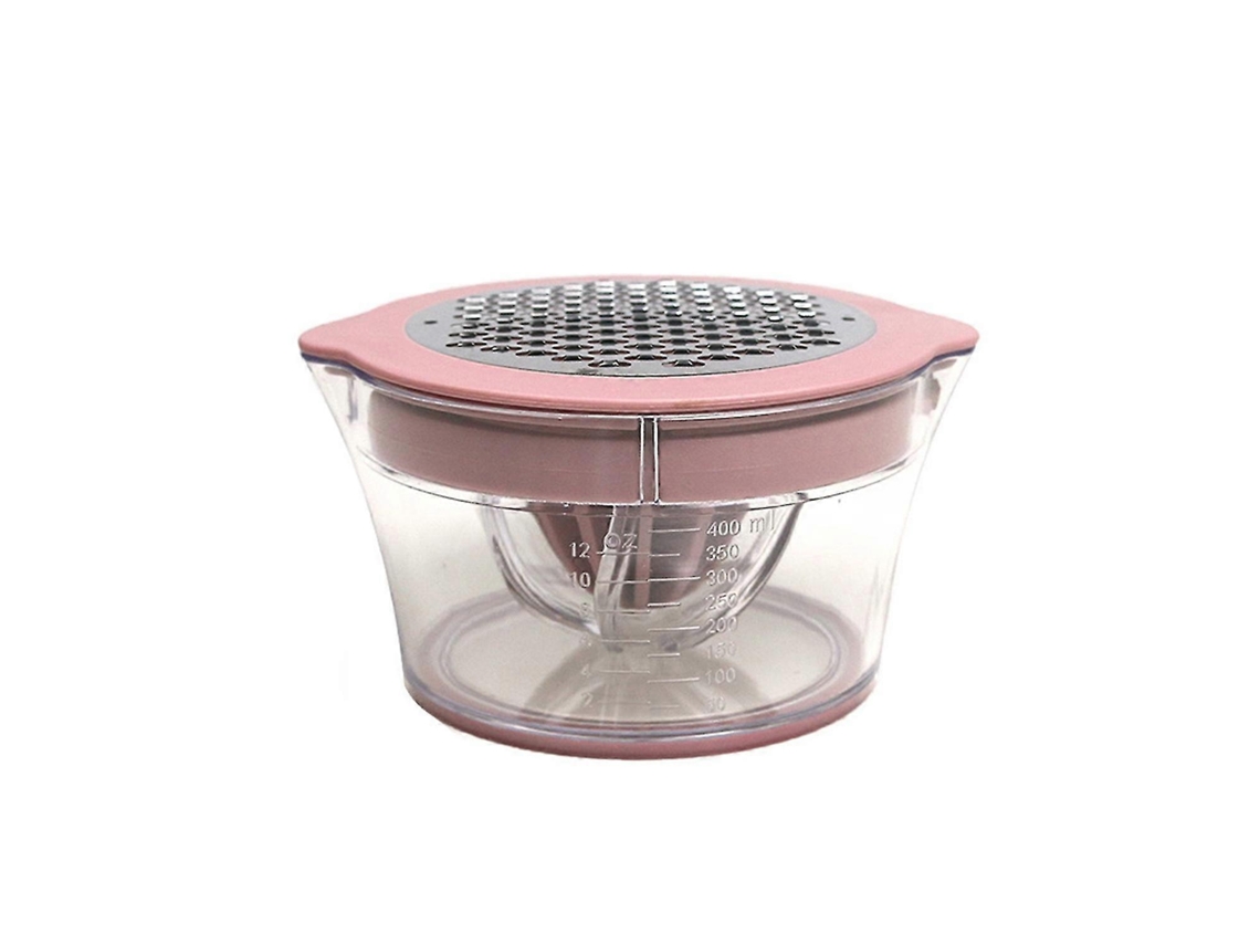 Exprimidor manual multifuncional con báscula, colador extraíble de acero inoxidable, picador de ajo y jengibre YNP Rosewell