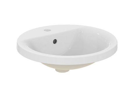 IDEAL STANDARD Connect Lavabo empotrado redondo 480mm E5042, IDEAL STANDARD Connect Lavabo empotrado redondo 480mm E5042, Color: Blanco