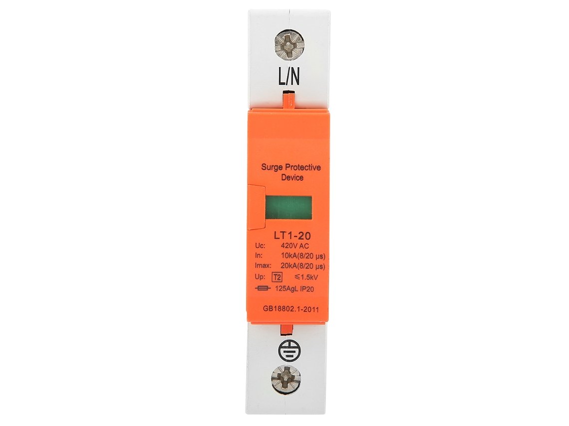 Protector Contra Sobretensiones Residencial 1p 20ka 420vac Dispositivo De Protección Contra Rayos De Bajo Voltaje