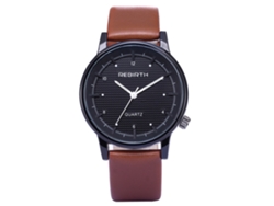 Reloj De Pulsera Para Hombre Empresarial Ultradelgado Con Strass De Cuarzo (marrón)