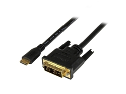 Cable Adaptador de Vídeo STARTECH HDCDVIMM2M 2m Mini-HDMI DVI-D