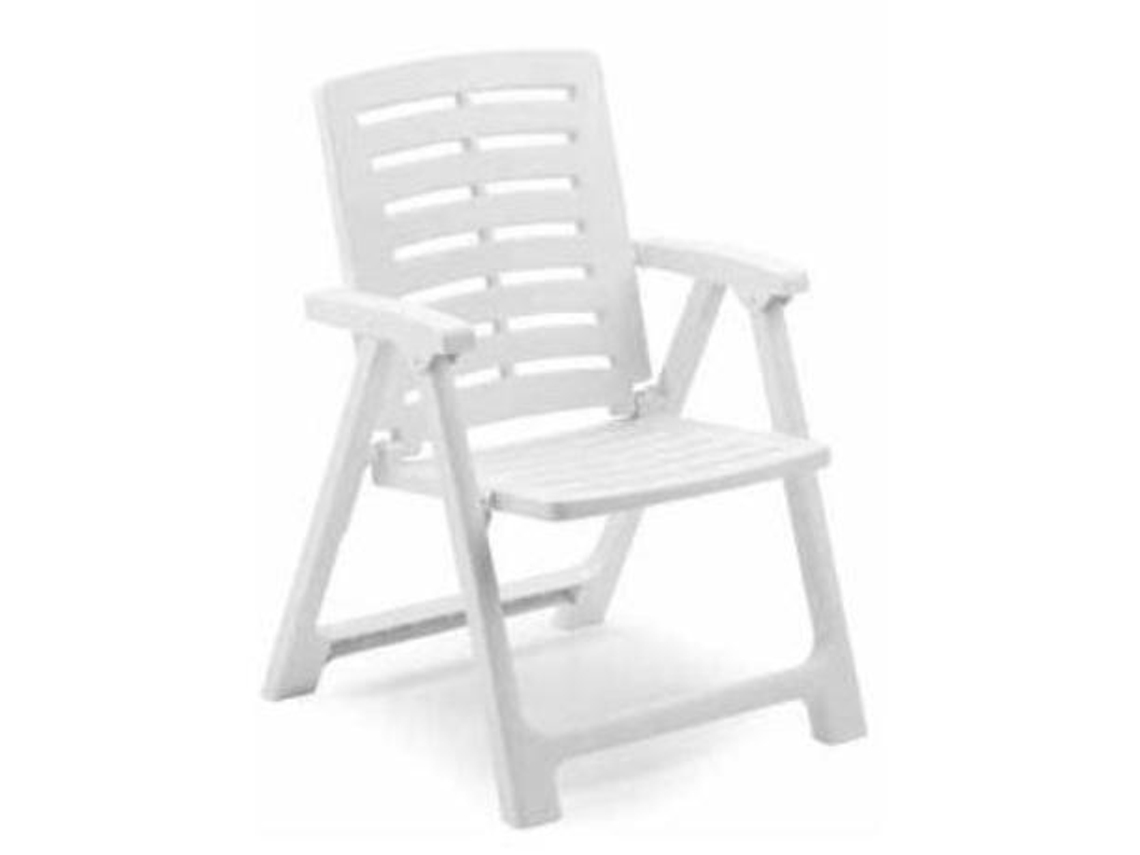 Sillon plegable resina rexi blanco