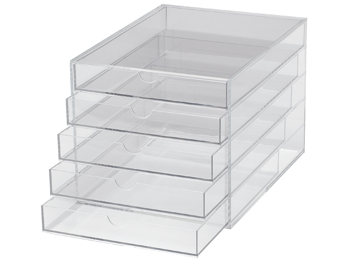 Caja Cajón en Acrílico MAUL Din A4 5 Cajones Transparente