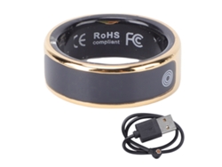 Anillo Inteligente Rastreador De Fitness Con Monitorización De Actividad Y Sueño, Modos Deportivos, Oro No 9