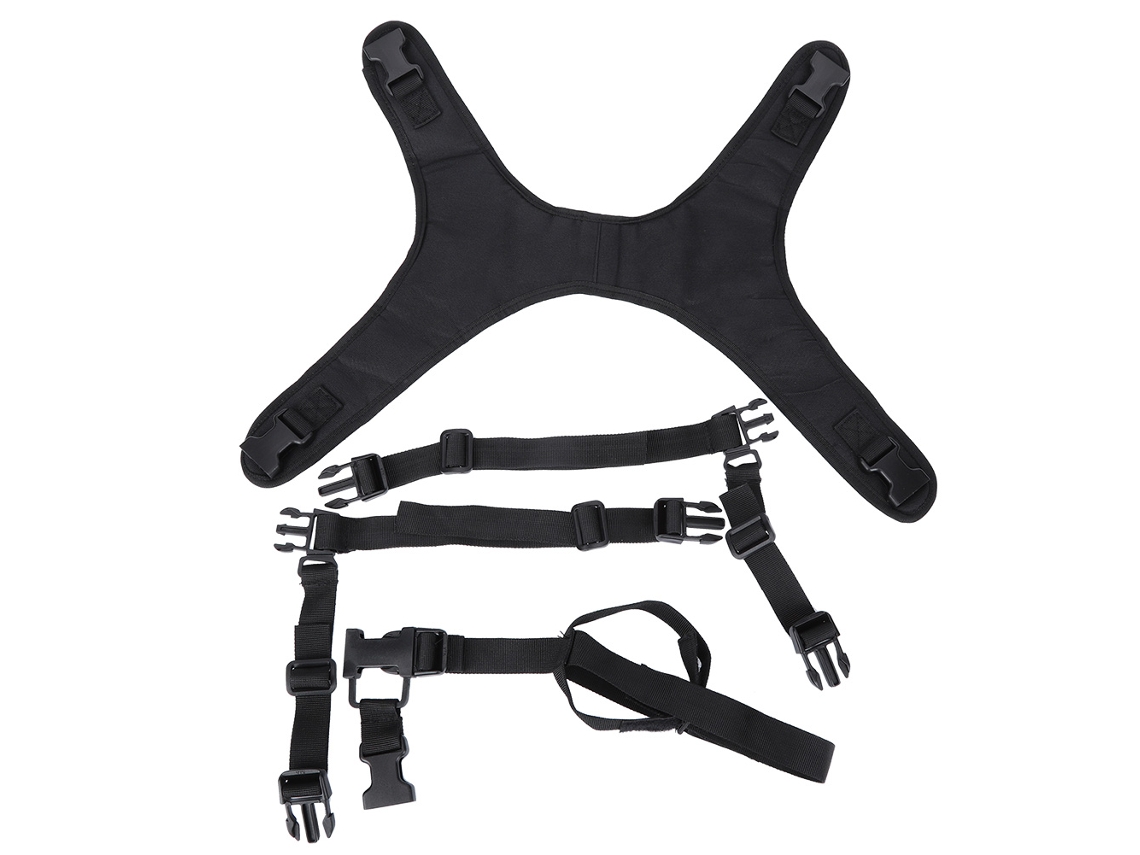 Chaleco Táctico Multifuncional P90 De Nailon Negro Para Escalada, Montañismo Y Seguridad Deportiva.