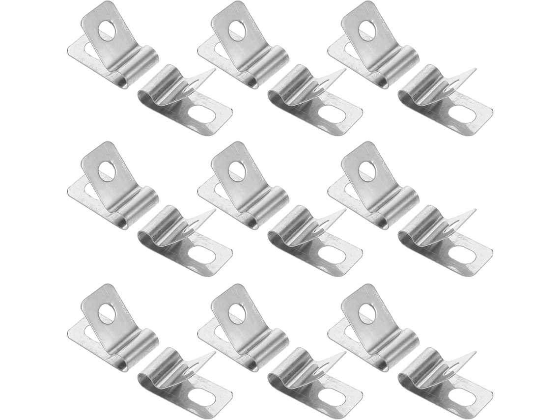 Clips De Acero Inoxidable Inoomp Para Cercas, 100 Unidades, 4 Mm, Para Cercas De Malla Ciclónica Y Soldadas. Clips