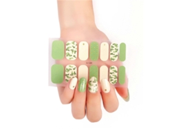 16 tiras adhesivas para uñas, pegatinas para uñas, tiras de esmalte de uñas de verano, pegatinas autoadhesivas para uñas, Hengrongshen
