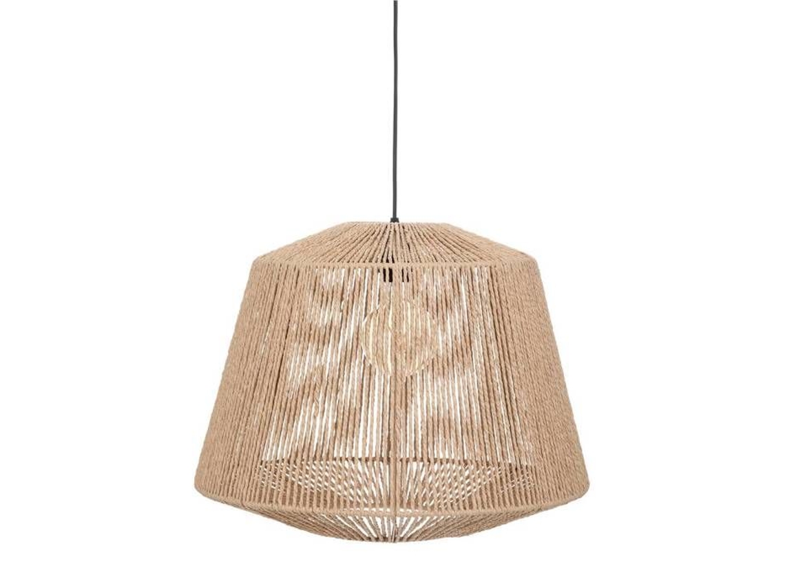 Lámpara colgante Atmosphera, cable beige, diámetro 48 cm, E27, altura regulable