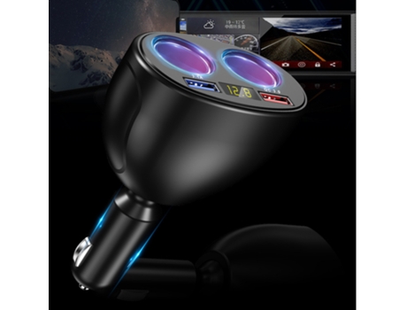 Transmisor FM inalámbrico Bluetooth Reproductor de MP3 para coche Cargador USB 3.1A Rápido CZ-MP3-16 Negro PETHUEL