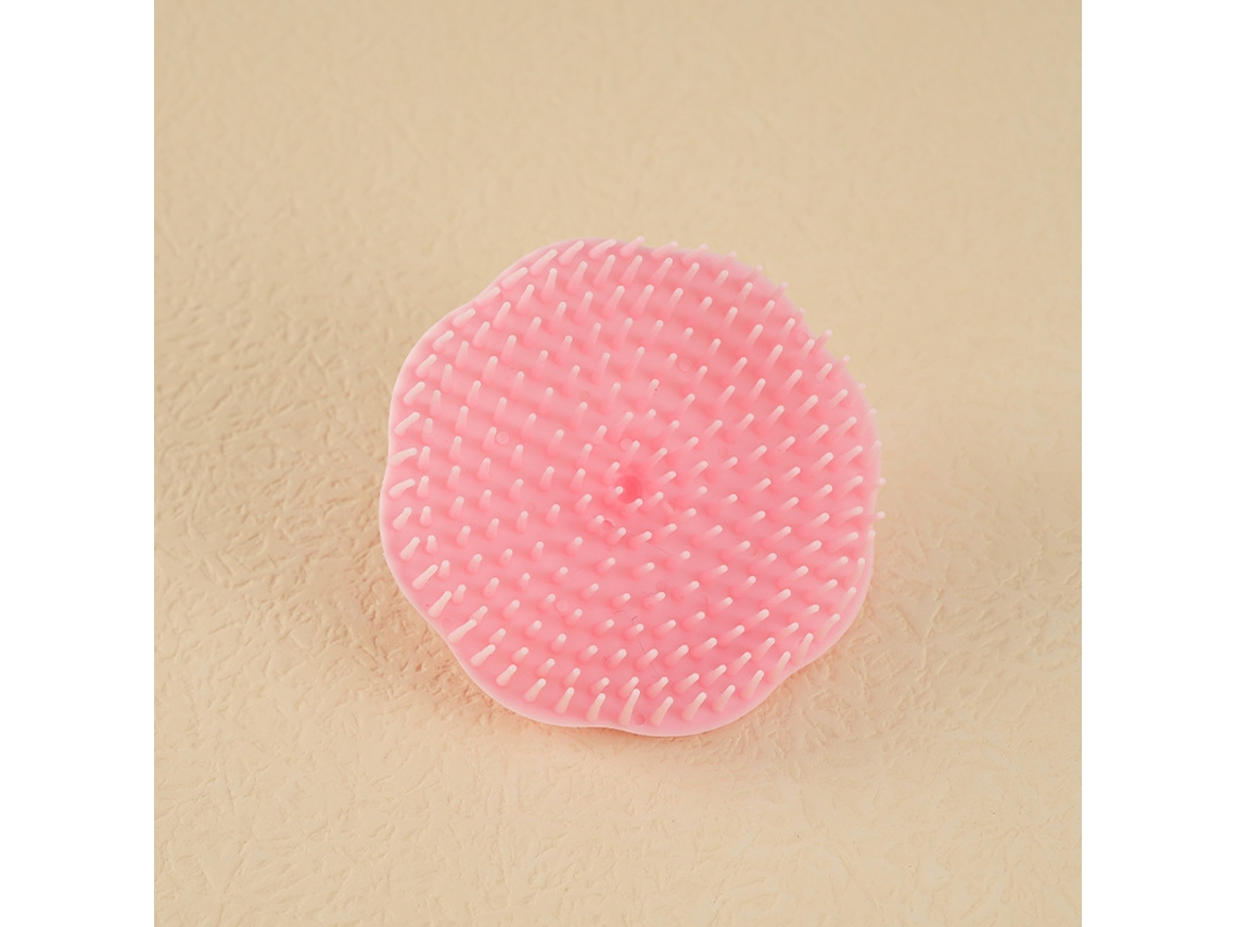 (tamaño Rosa 8x8x2 Cm) Cabezal De Cepillo De Champú De Silicona Suave Con Función De Masaje Del Cuero Cabelludo