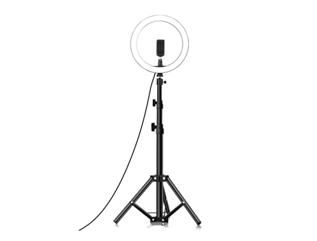 Ring Light 26cm Led Adaptador para Celular y Trípode Extensible