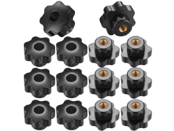 14 Pulsadores Roscados M8 Con Puntas Internas En Forma De Estrella Para Dispositivos E Instrumentos Mecánicos.