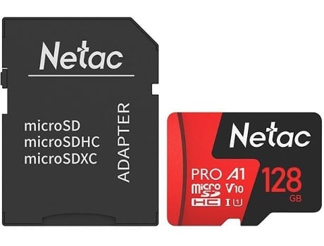 Tarjeta de Memória MicroSD NETAC P500 Extreme PRO (128 GB - 100 MB/s)