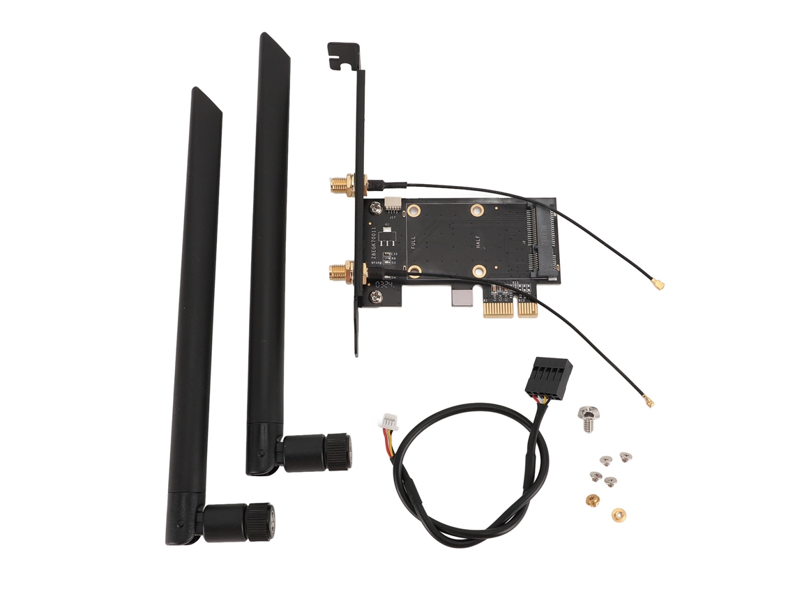 Adaptador Pcie A Pcie Con Tarjeta De Adaptador De Red De Antenas Duales De 8db