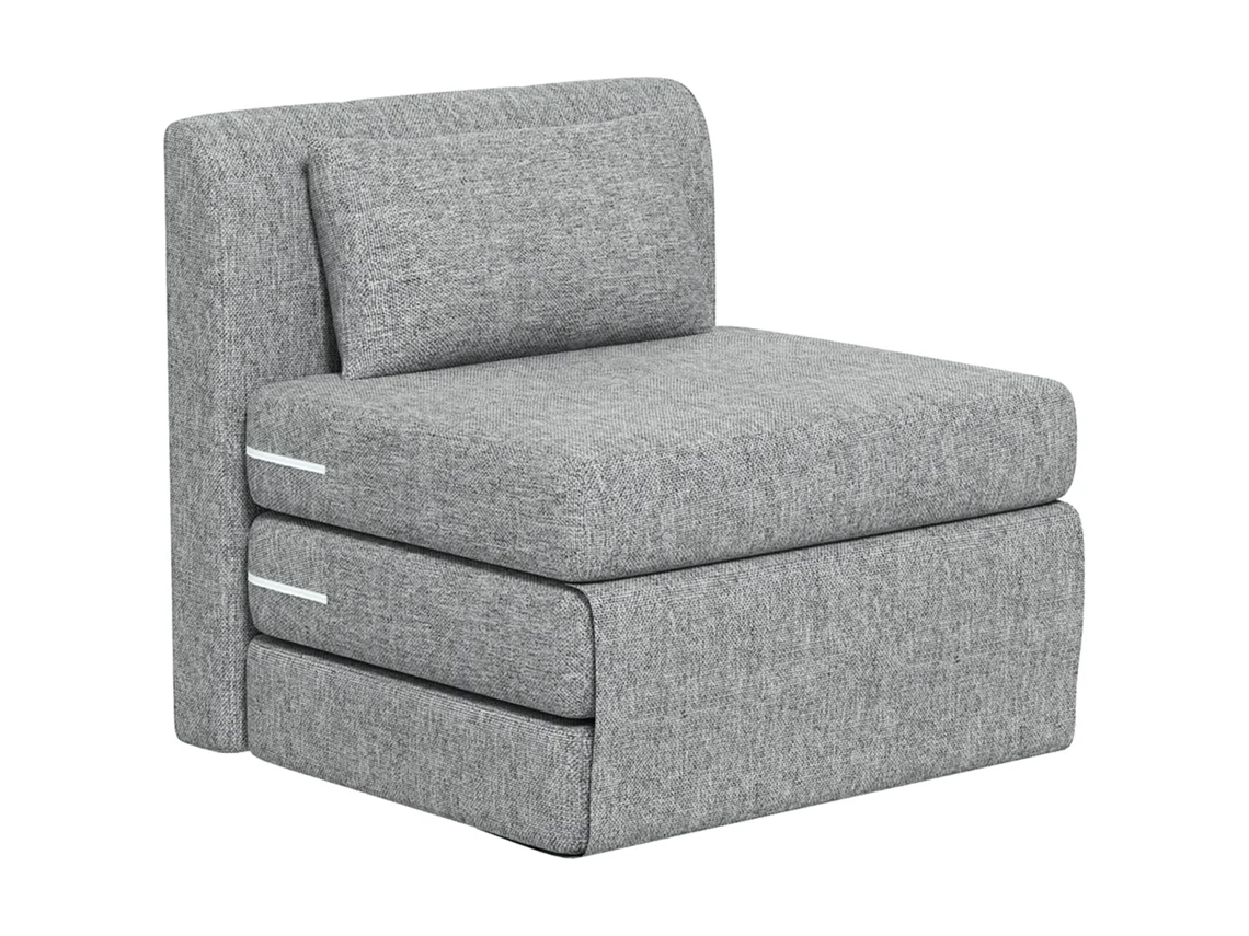 Sillón Chaise Longue 3 En 1, Versátil, 80x75x74cm, Zinc