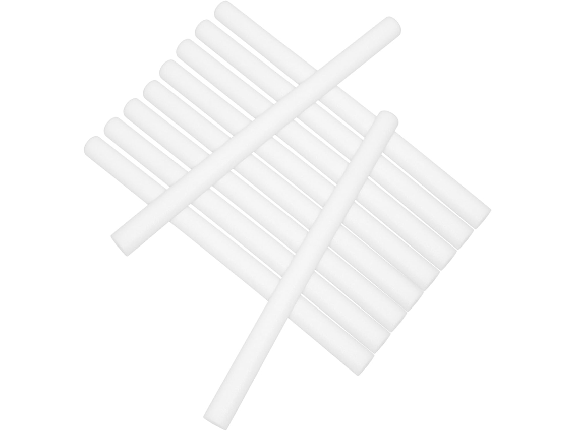 Tubo de espuma blanca de 4 cm de diámetro, para un embalaje seguro, un soporte fiable y un diseño reforzado.