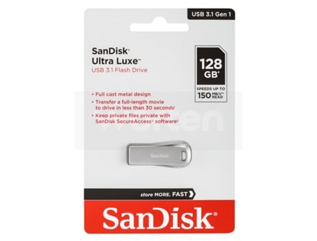 Pen USB SANDISK Ultra Luxe (128 GB - USB 3.1)