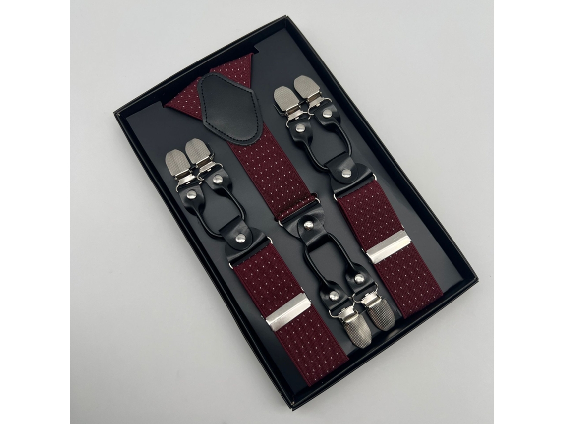 Suspensório Chrui Para Camisa Masculina - 3,5 Cm, 6 Clipes (14)