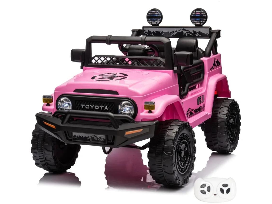 Vehículo Eléctrico Para Niños - Toyota Fj Cruiser 12v - 1 A 6 Años - Rosa